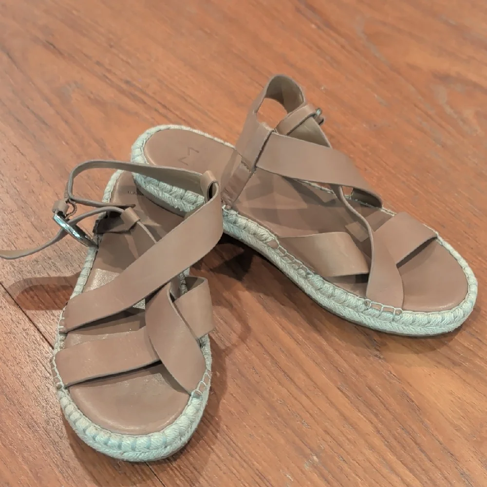 Marc Fisher Talia Brown Leather Sandals US 8